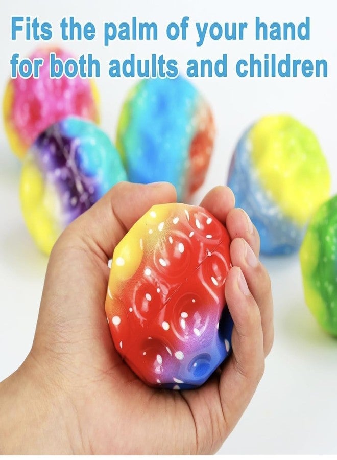 richtots Premium Rainbow Moon Ball (Pack of 2 Balls) Balls High Bouncing Ball Pop Bouncing. Hand-Eye Sports Training Ball Children's Sensory Ball Easy to Color-Multicolor - Image 4